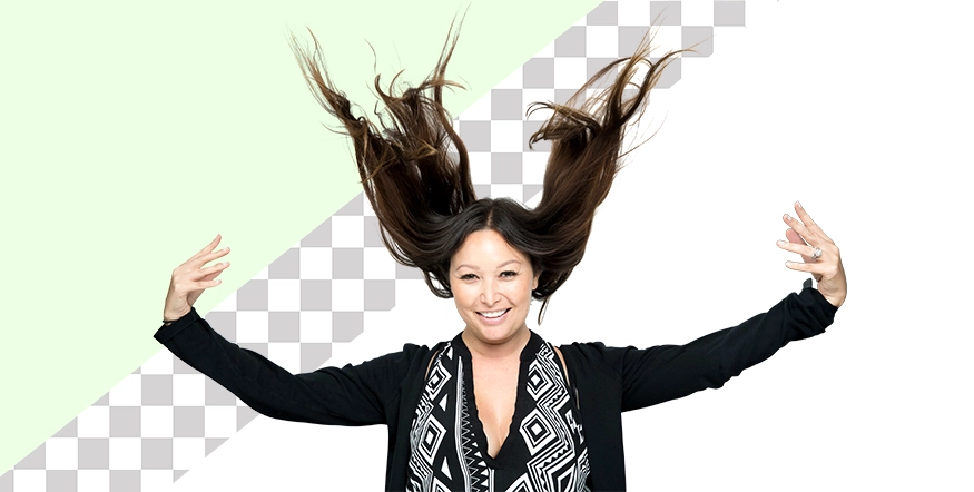 Woman Hair Masking wg Color Clipping