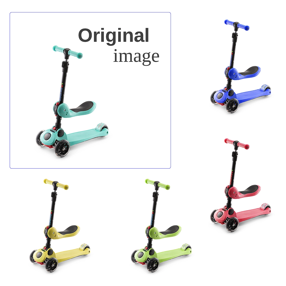 Product Photo Recolor - Scooter voor kinderen