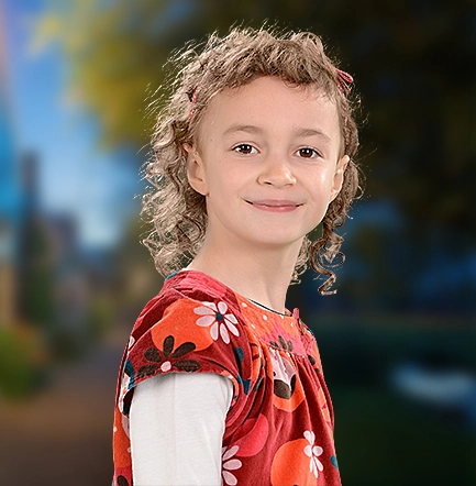 School Student Image Green Background Remove & Retouching