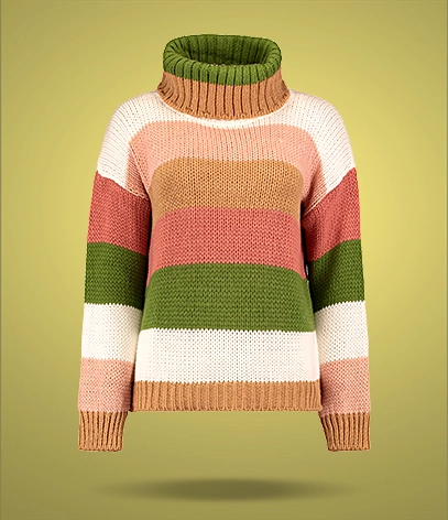 Suéter de lã manequim removível