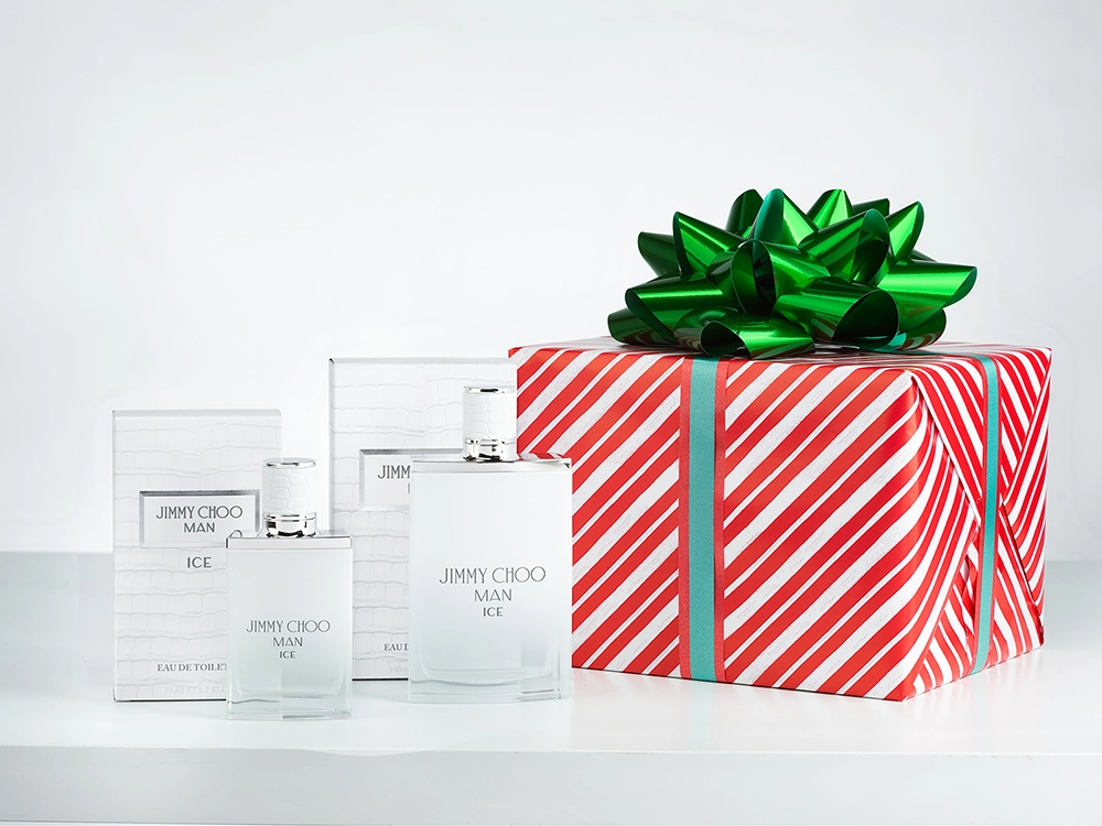 Fragrance gift set Product Photo Editing Services.