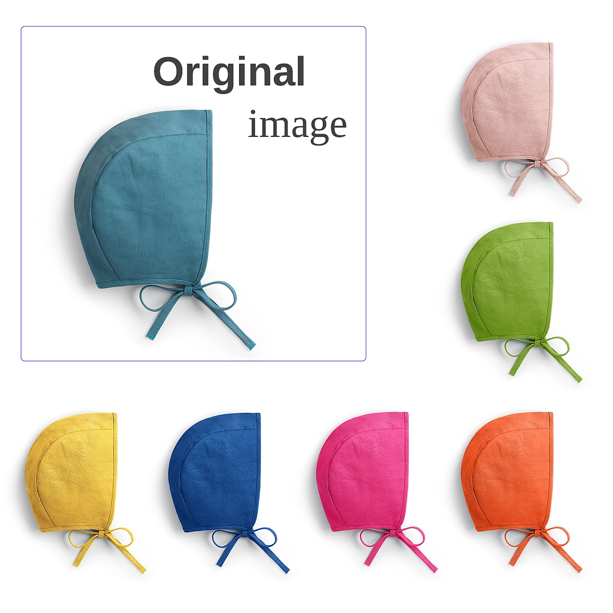 Ürün Fotoğrafı Yeniden Renklendirme - Bebek Şapkası