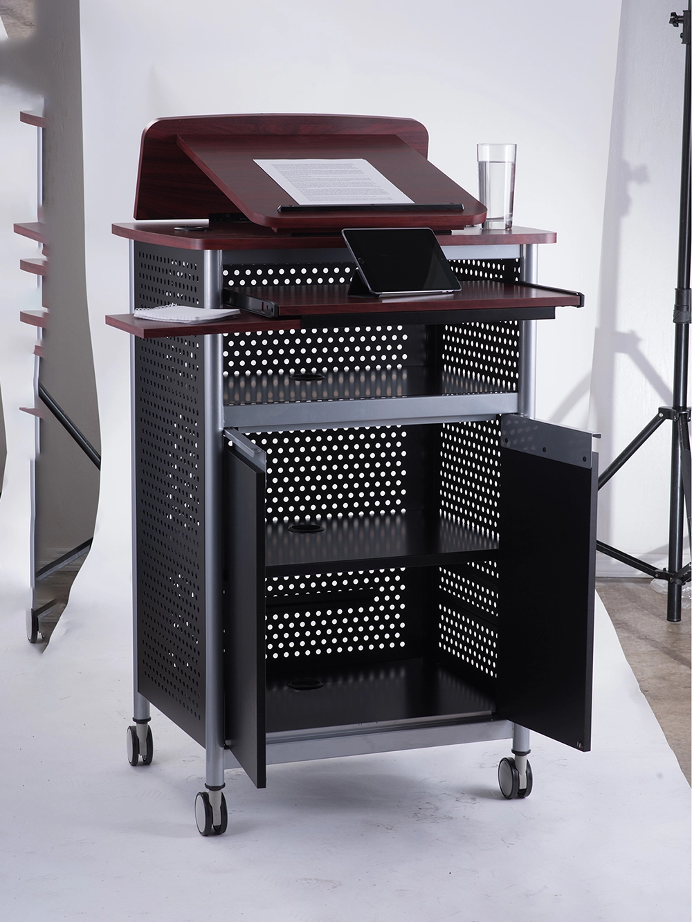 Textured patchwork armchair with a realistic drop shadow effect applied