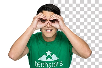 Image masking before after sample