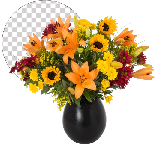 Background Removal Service Background Removal - Flower Vase With Flower