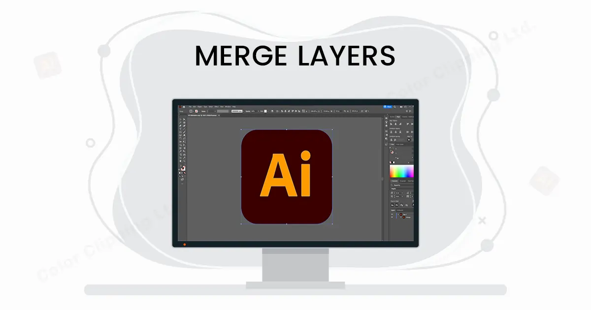 Hvordan slå sammen lag i Illustrator og opprette gruppe i Illustrator-funksjonsbilde