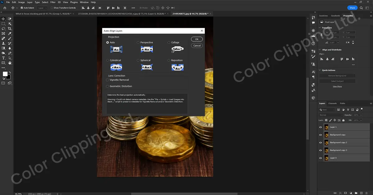 Post Processing of Focus Stacking 2