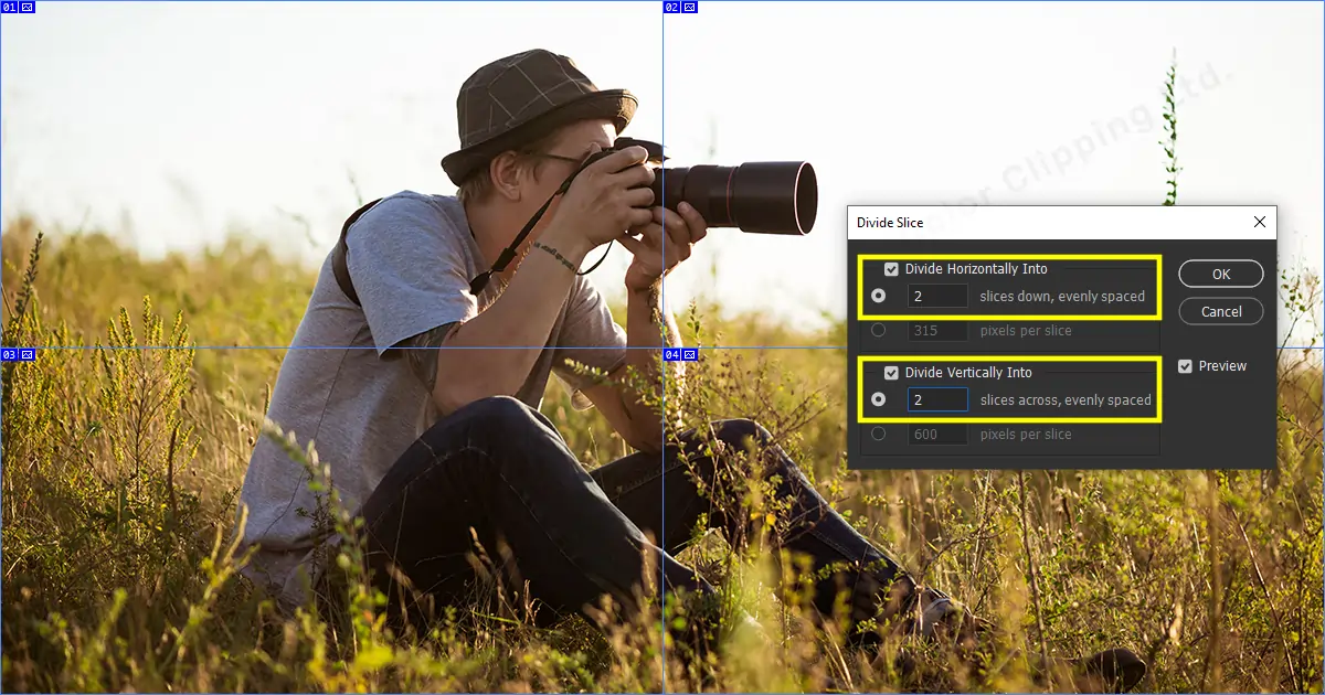Export Slices in Photoshop step 5