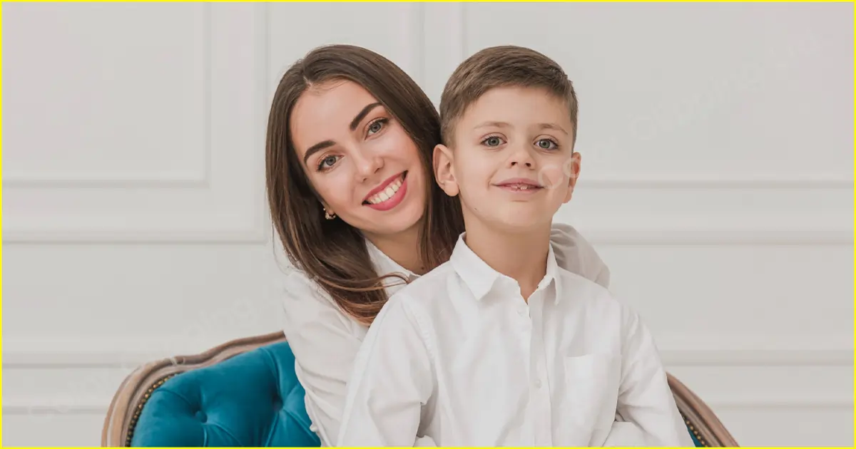 Portrait avec maman