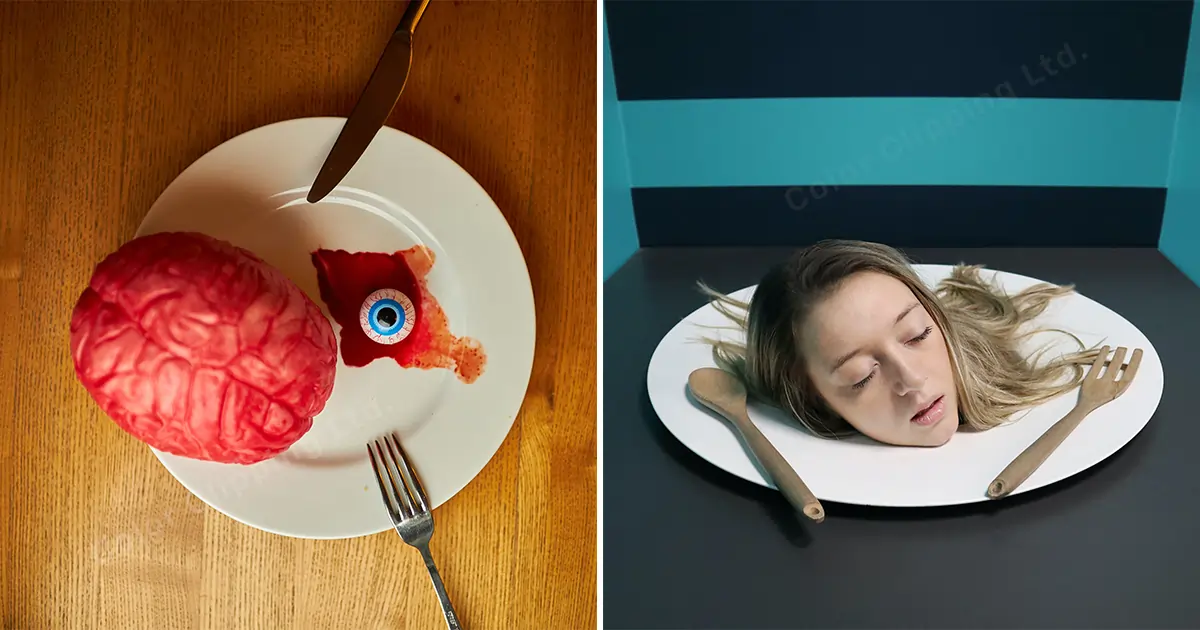 Human Head on a Plate, Turn Food into Human Organs