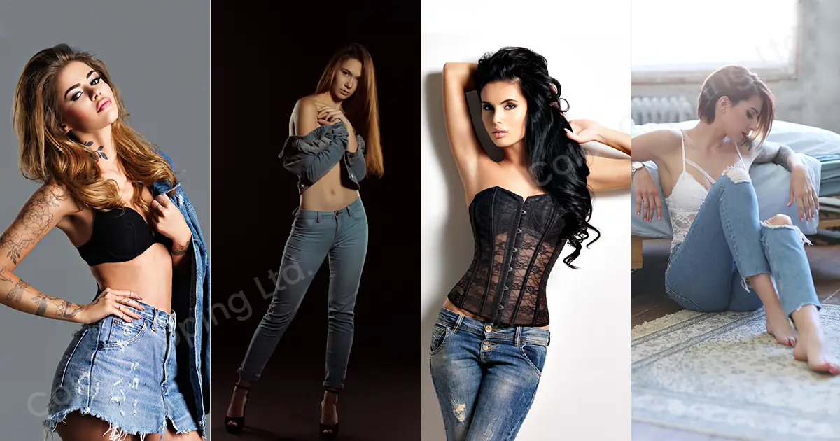 Rock in Simple Jeans and Pants