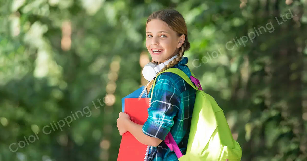 Smile Holding the Bag