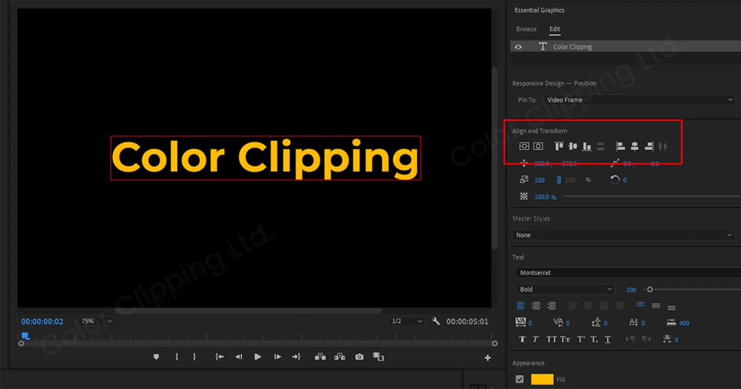 Text Animation Mask in Premiere Pro -1