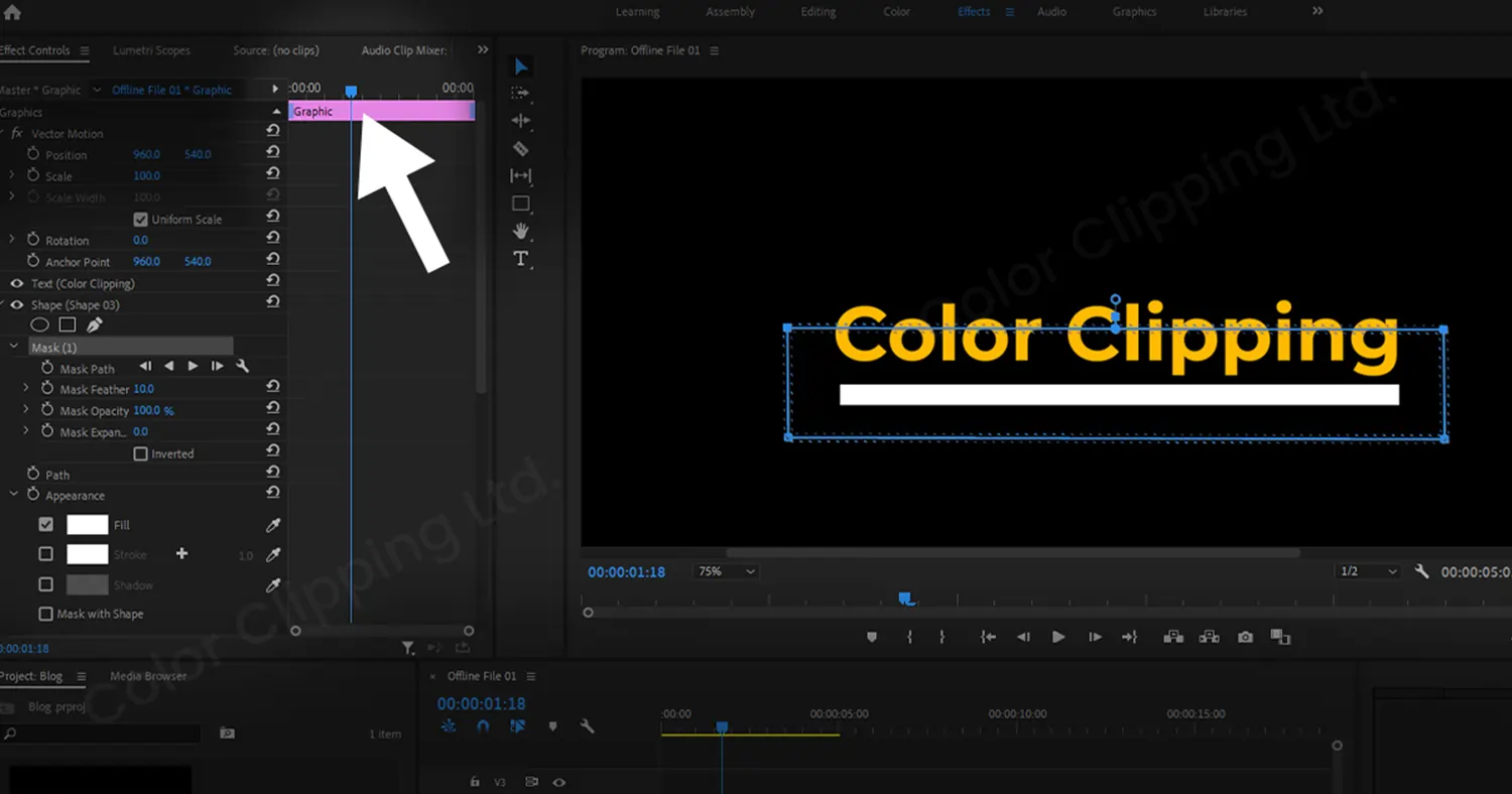 Text Animation Mask in Premiere Pro -3